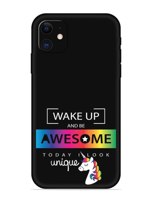 Inspirational Quote Unicorn Embossed Soft Silicone Case for Apple Iphone 11 Edge Zapvi