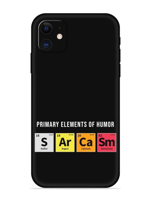 Primary Elements Humor Embossed Soft Silicone Case for Apple Iphone 11 Edge Zapvi