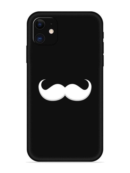 Mustache Vector Embossed Soft Silicone Case for Apple Iphone 11 Edge Zapvi