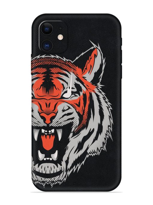 Tiger Aggression Embossed Soft Silicone Case for Apple Iphone 11 Edge Zapvi