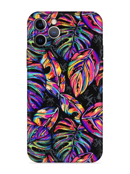 Tropical Seamless Vector Embossed Soft Silicone Case for Apple Iphone 11 Pro Edge Zapvi