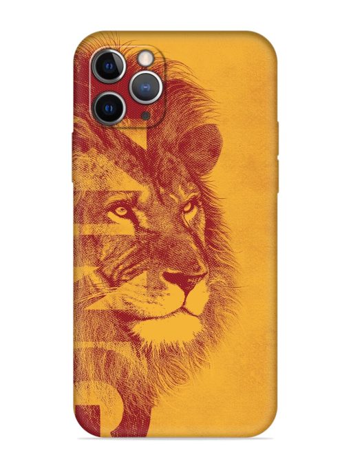 Gold Lion Crown Art Embossed Soft Silicone Case for Apple Iphone 11 Pro Edge Zapvi