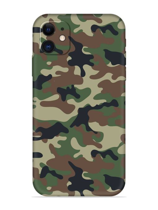 Army Military Camouflage Dark Green Embossed Soft Silicone Case for Apple Iphone 12 Edge Zapvi