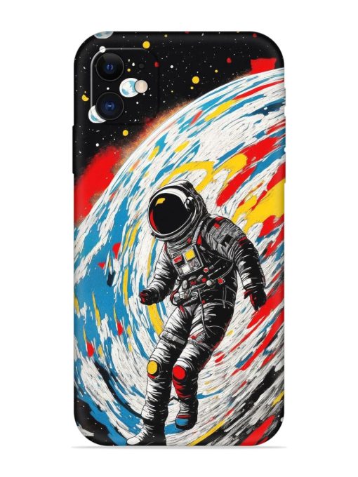 Astronaut Art Embossed Soft Silicone Case for Apple Iphone 12 Edge Zapvi