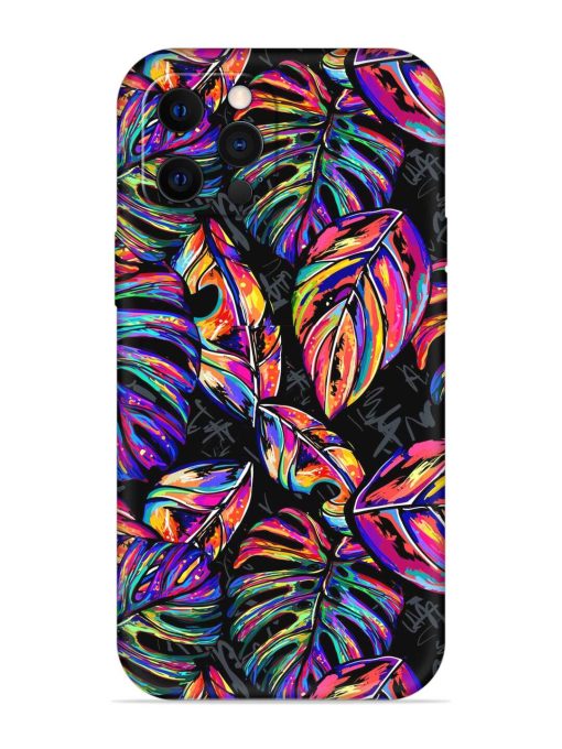 Tropical Seamless Vector Embossed Soft Silicone Case for Apple Iphone 12 Pro Edge Zapvi