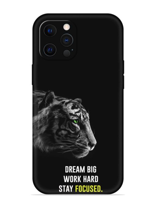 Dream Big Work Hard Embossed Soft Silicone Case for Apple Iphone 12 Pro Edge Zapvi