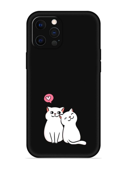 Cute Loving Cats Embossed Soft Silicone Case for Apple Iphone 12 Pro Edge Zapvi