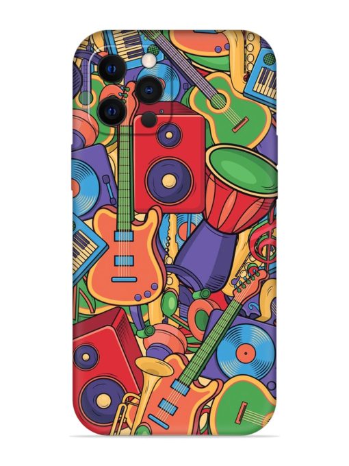 Colorful Music Art Embossed Soft Silicone Case for Apple Iphone 12 Pro Edge Zapvi