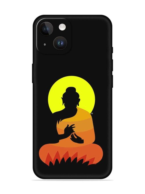 Buddha Art Black Embossed Soft Silicone Case for Apple Iphone 14 Edge Zapvi