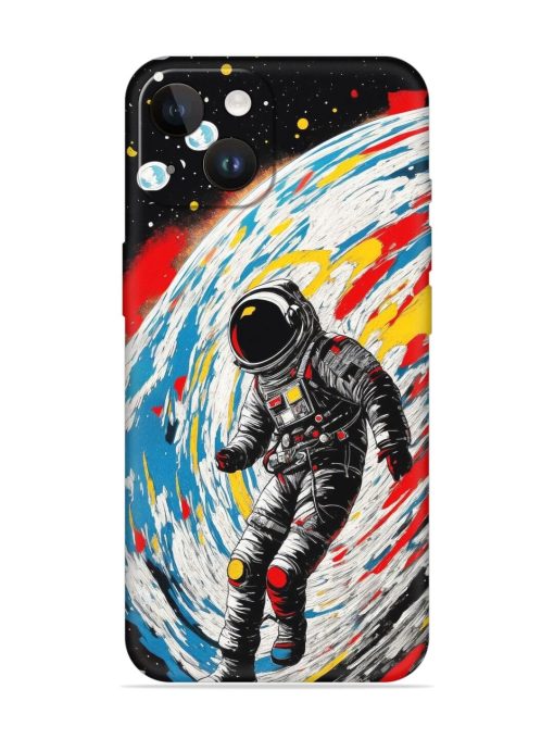 Astronaut Art Embossed Soft Silicone Case for Apple Iphone 14 Edge Zapvi