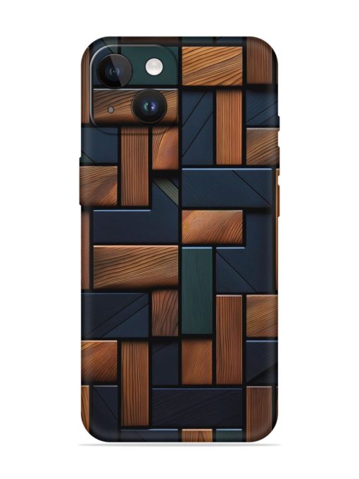 Wooden Background Cubes Embossed Soft Silicone Case for Apple Iphone 14 Edge Zapvi