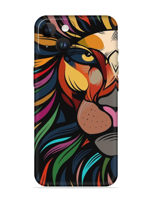 Trippy Lion Art Embossed Soft Silicone Case for Apple Iphone 14 Edge Zapvi