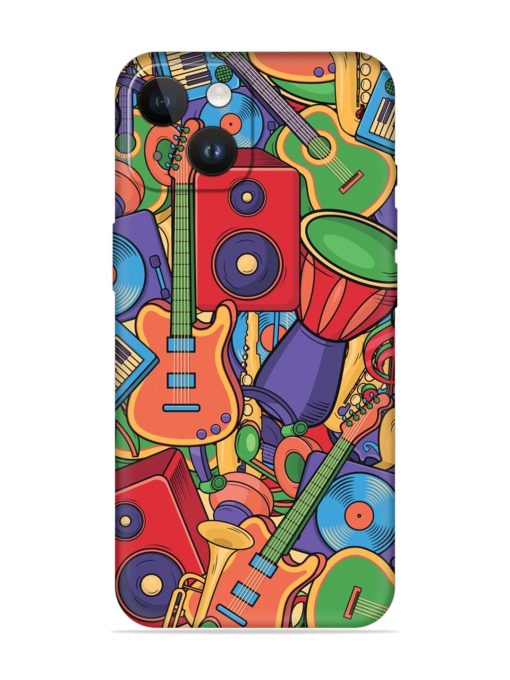 Colorful Music Art Embossed Soft Silicone Case for Apple Iphone 14 Edge Zapvi