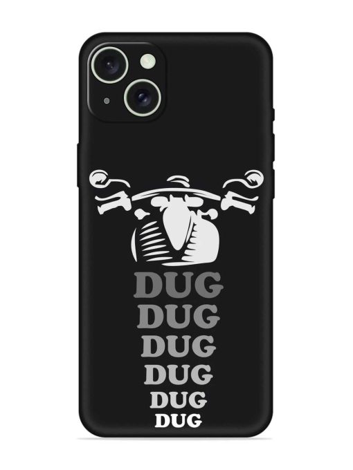 Dug Dug Dug Embossed Soft Silicone Case for Apple Iphone 15 Plus Edge Zapvi