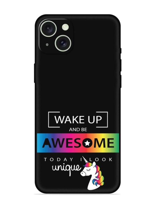 Inspirational Quote Unicorn Embossed Soft Silicone Case for Apple Iphone 15 Plus Edge Zapvi