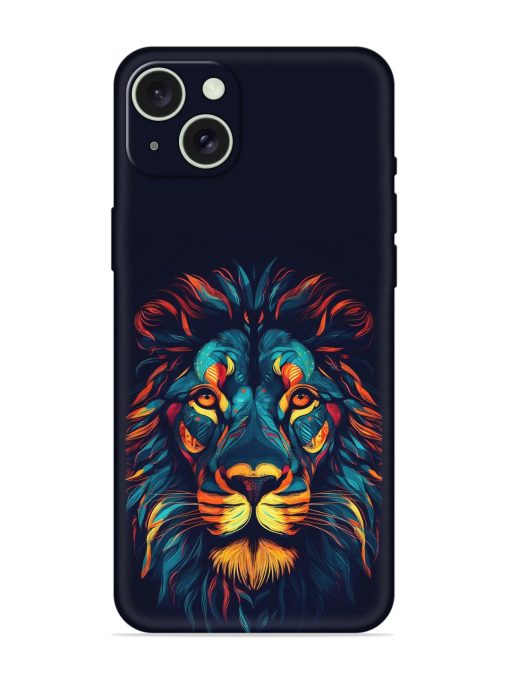 Colorful Lion Embossed Soft Silicone Case for Apple Iphone 15 Plus Edge Zapvi