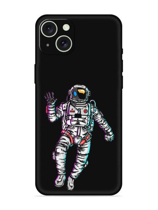 Spaceman Embossed Soft Silicone Case for Apple Iphone 15 Plus Edge Zapvi