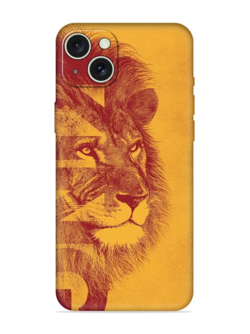 Gold Lion Crown Art Embossed Soft Silicone Case for Apple Iphone 15 Plus Edge Zapvi