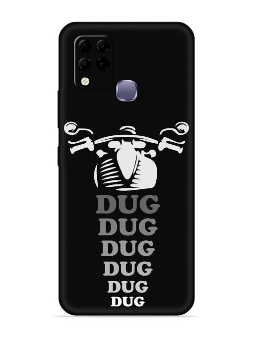 Dug Dug Dug Embossed Soft Silicone Case for Infinix Hot 10S Edge Zapvi