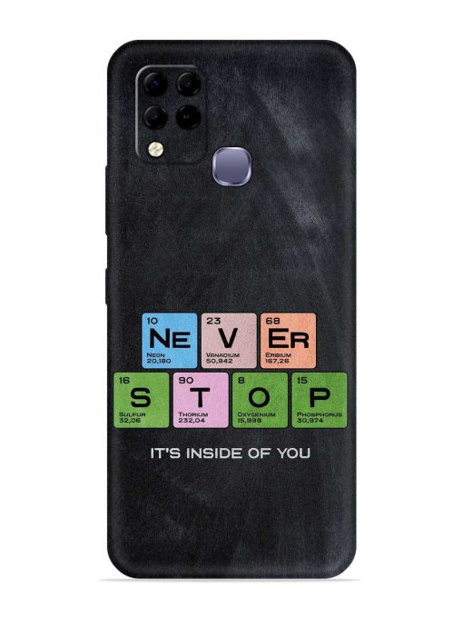 Never Stop It'S Inside Of You Embossed Soft Silicone Case for Infinix Hot 10S Edge Zapvi