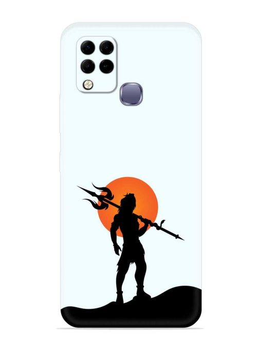 Lord Mahadev Trendy Embossed Soft Silicone Case for Infinix Hot 10S Edge Zapvi