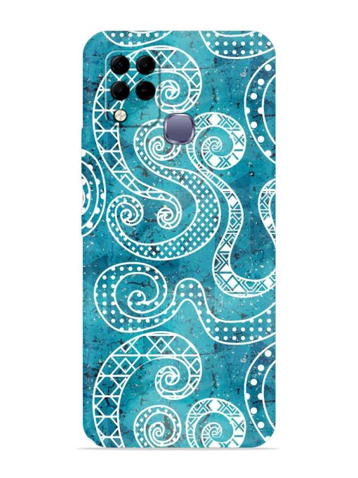 Vintage Curved Seamless Embossed Soft Silicone Case for Infinix Hot 10S Edge Zapvi