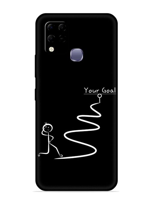 Your Goal Embossed Soft Silicone Case for Infinix Hot 10S Edge Zapvi