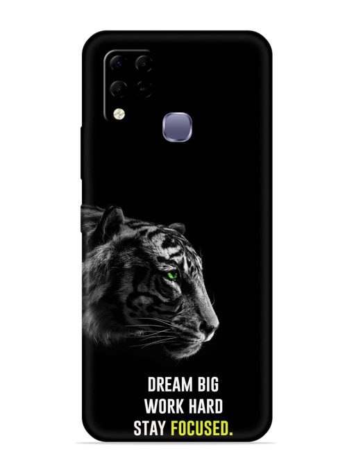 Dream Big Work Hard Embossed Soft Silicone Case for Infinix Hot 10S Edge Zapvi