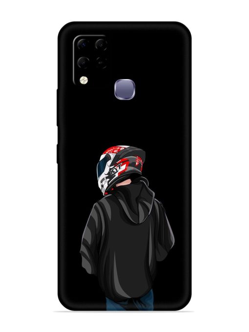 Motorcycle Rider Embossed Soft Silicone Case for Infinix Hot 10S Edge Zapvi