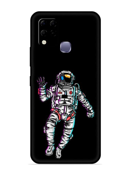 Spaceman Embossed Soft Silicone Case for Infinix Hot 10S Edge Zapvi