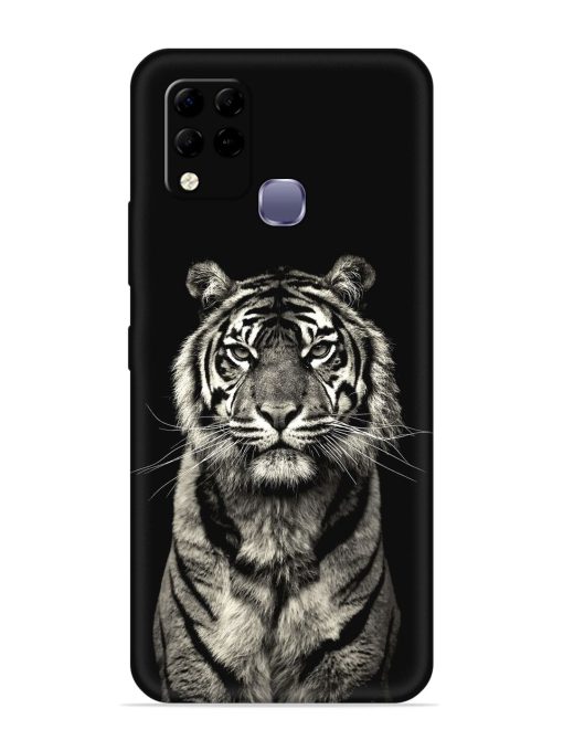 Tiger Art Embossed Soft Silicone Case for Infinix Hot 10S Edge Zapvi