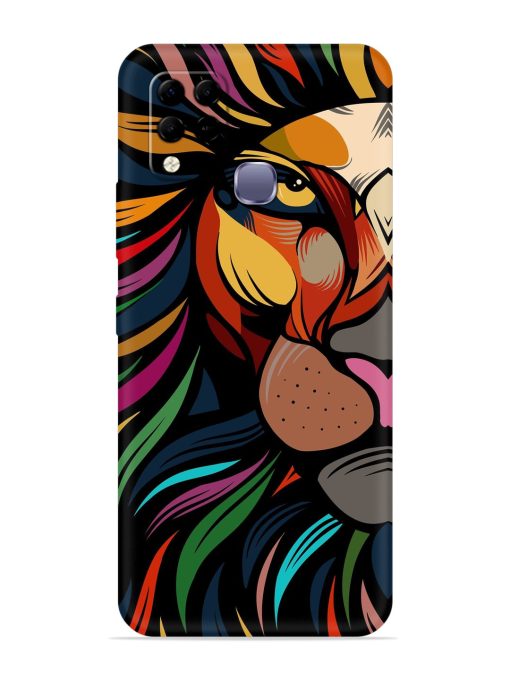 Trippy Lion Art Embossed Soft Silicone Case for Infinix Hot 10S Edge Zapvi