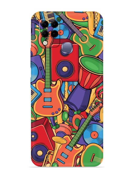 Colorful Music Art Embossed Soft Silicone Case for Infinix Hot 10S Edge Zapvi