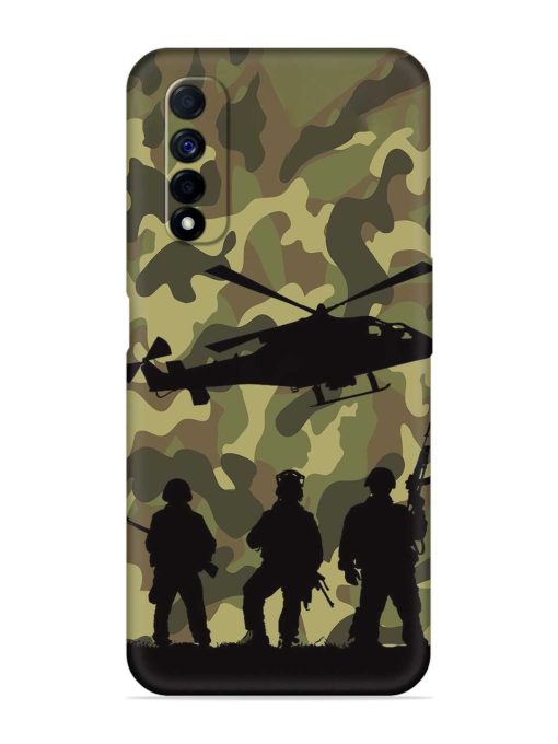 Army Heros Embossed Soft Silicone Case for Realme Narzo 30 (4G) Edge Zapvi