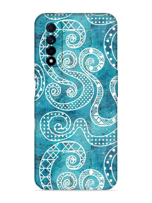 Vintage Curved Seamless Embossed Soft Silicone Case for Realme Narzo 30 (4G) Edge Zapvi