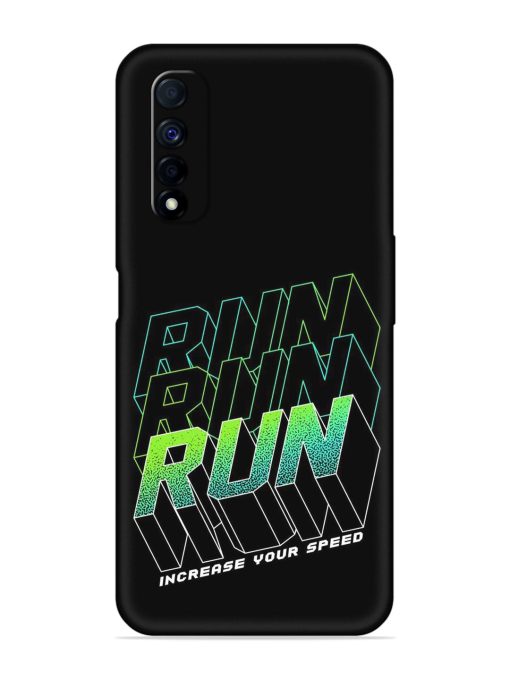 Run Embossed Soft Silicone Case for Realme Narzo 30 (4G) Edge Zapvi