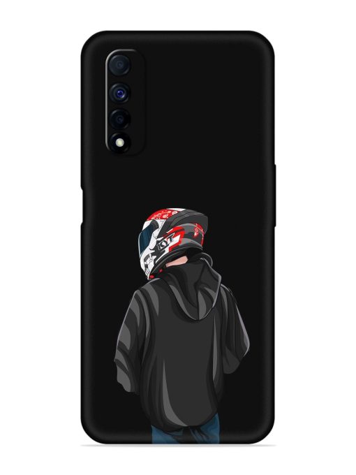 Motorcycle Rider Embossed Soft Silicone Case for Realme Narzo 30 (4G) Edge Zapvi