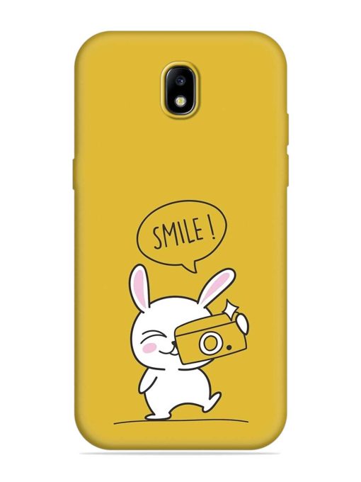 Hey Smile Please Embossed Soft Silicone Case for Samsung Galaxy J7 (2017) Edge Zapvi