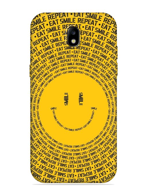 Smiley Embossed Soft Silicone Case for Samsung Galaxy J7 (2017) Edge Zapvi