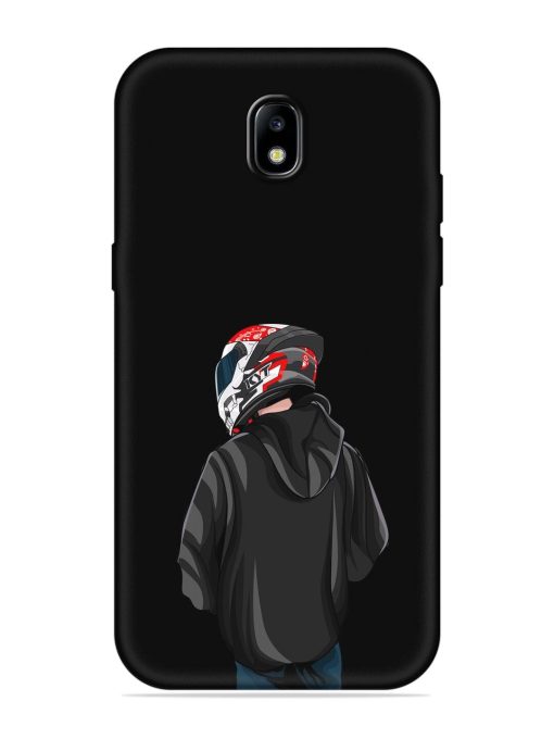 Motorcycle Rider Embossed Soft Silicone Case for Samsung Galaxy J7 (2017) Edge Zapvi