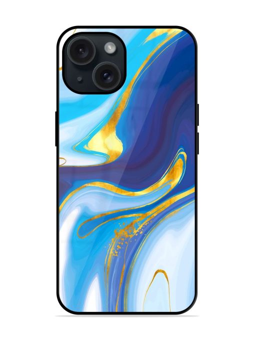 Watercolor Background With Golden Foil Glossy Metal TPU Case Edge Zapvi