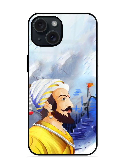 Shivaji Maharaj Color Paint Art Glossy Metal TPU Case Edge Zapvi