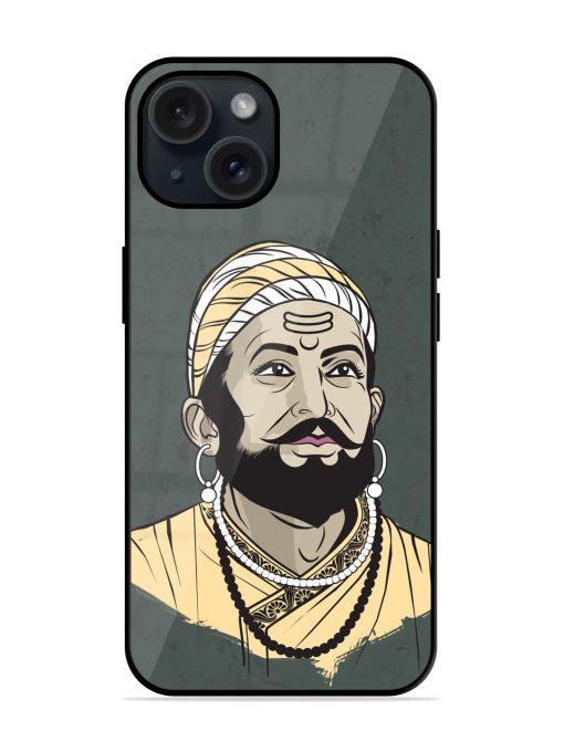 Shivaji Maharaj Vector Art Glossy Metal TPU Case Edge Zapvi