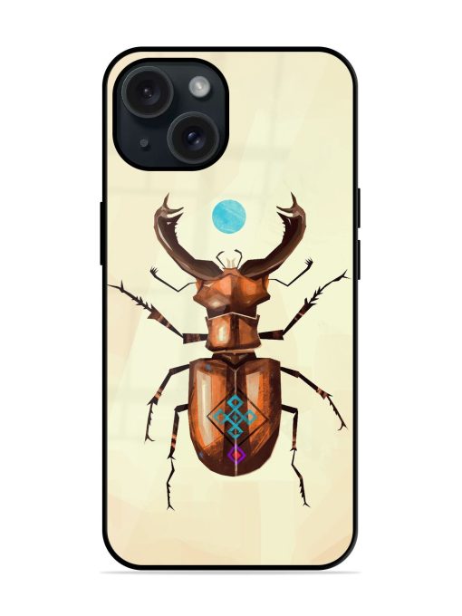 Stag Beetle Vector Glossy Metal TPU Case Edge Zapvi