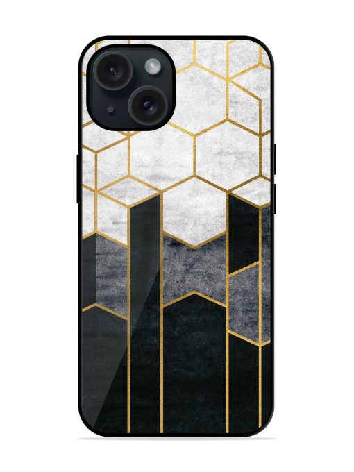 Cube Marble Art Glossy Metal TPU Case Edge Zapvi