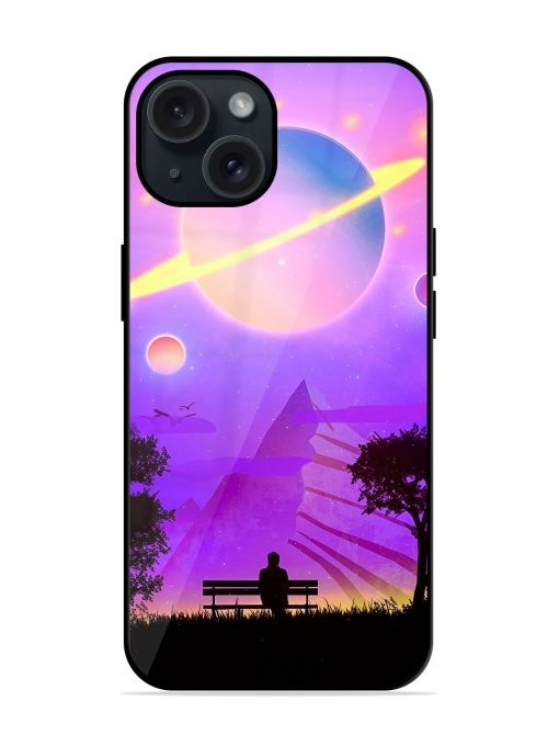 Alone With Universe Glossy Metal TPU Case Edge Zapvi