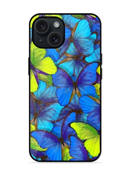 Butterfly Morpho Wings Glossy Metal TPU Case Edge Zapvi