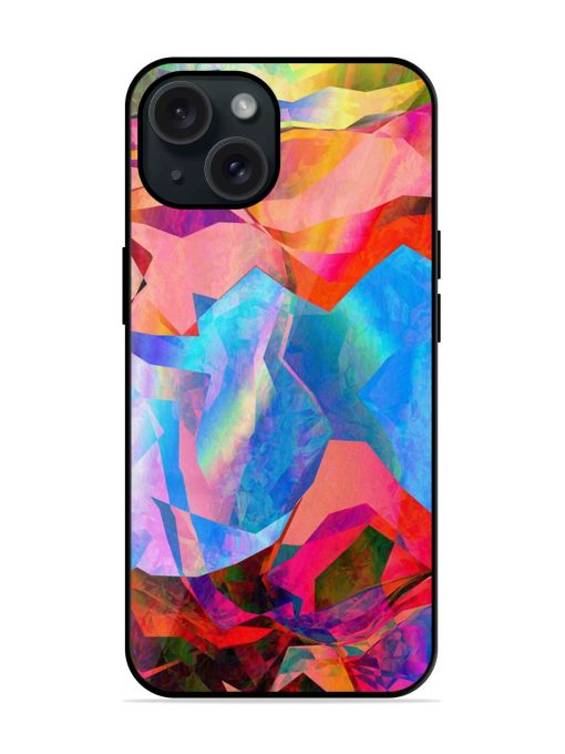 Multi Colored Wavy Pattern Glossy Metal TPU Case Edge Zapvi