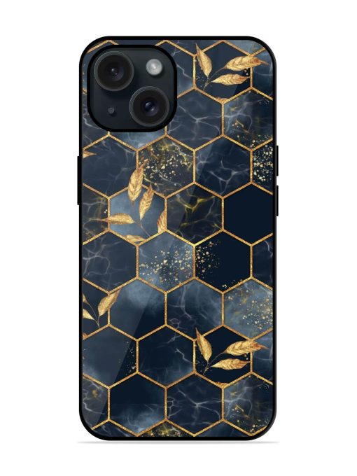 Marble Hexagon Seamless Glossy Metal TPU Case Edge Zapvi