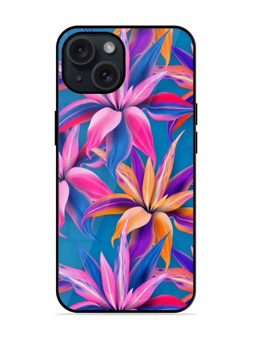 Cordyline Fruticosa Seamless Glossy Metal TPU Case Edge Zapvi